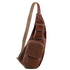 Leather crossover bag